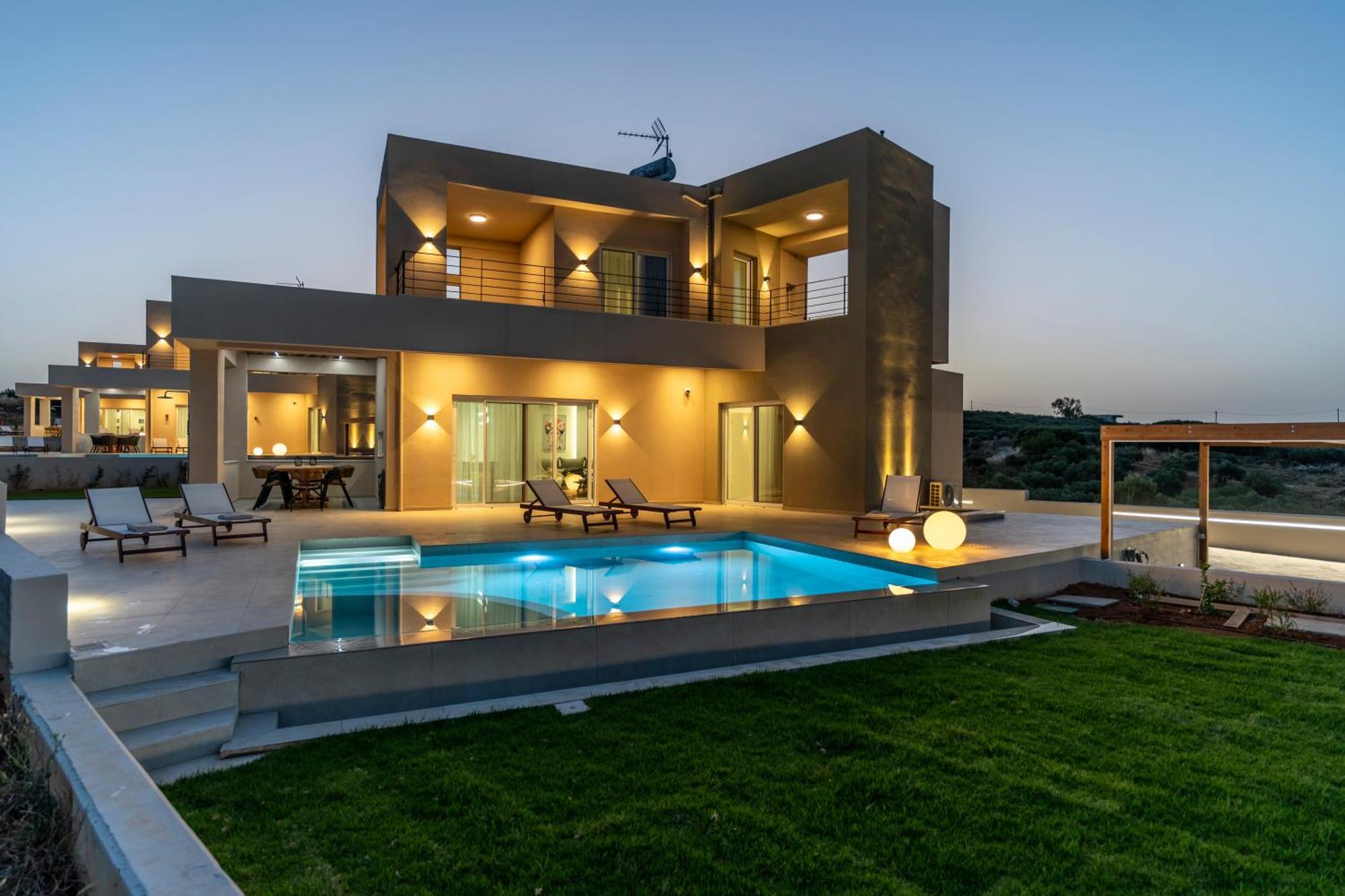 Blue Sky Villas Arkalochori ภายนอก รูปภาพ